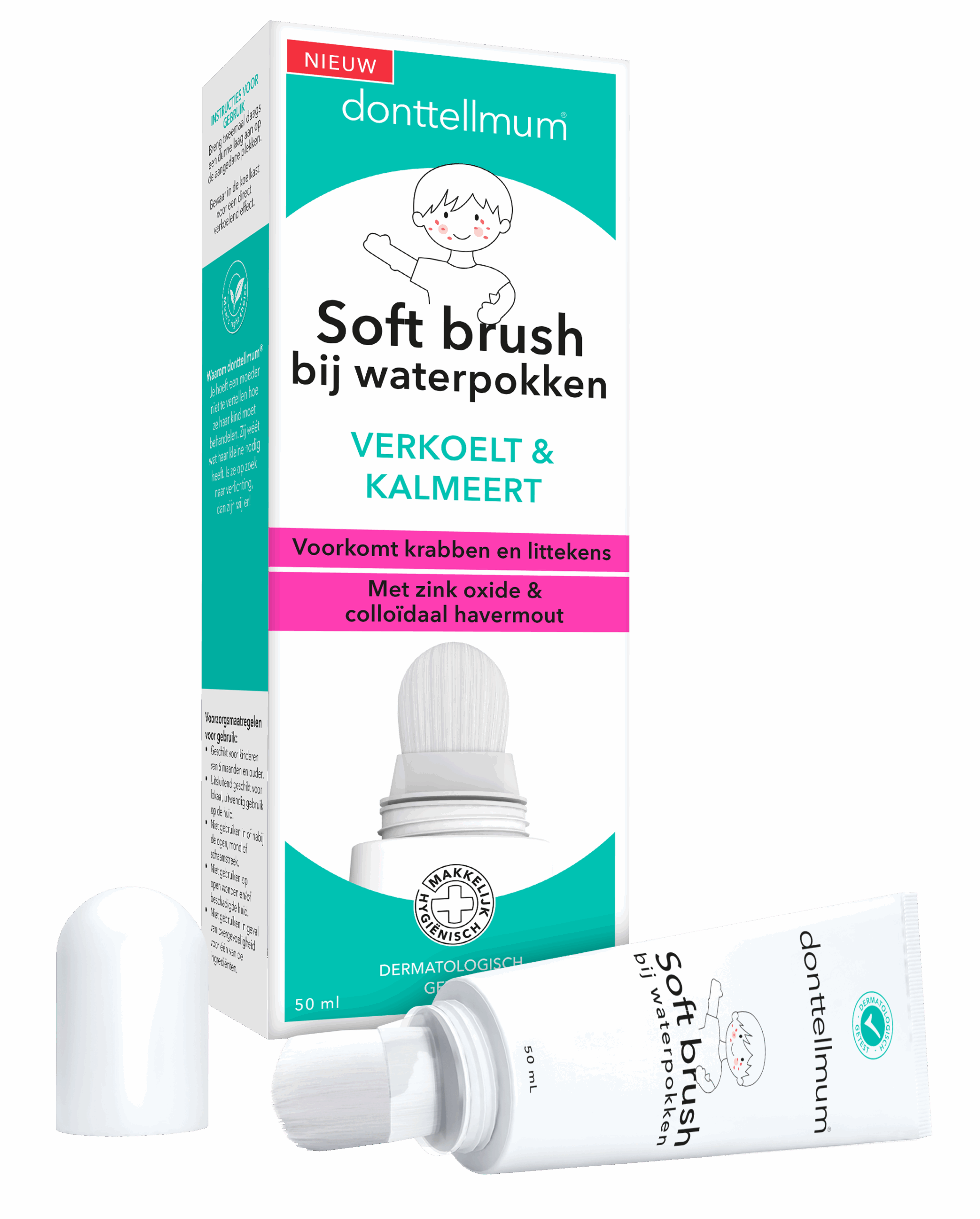 donttellmum - waterpokken soft brush